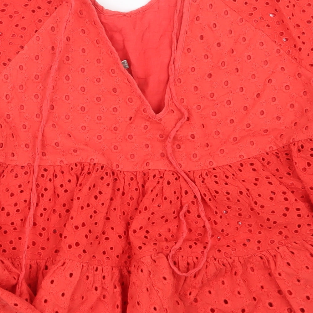 ASOS Womens Red   Basic Blouse Size 8
