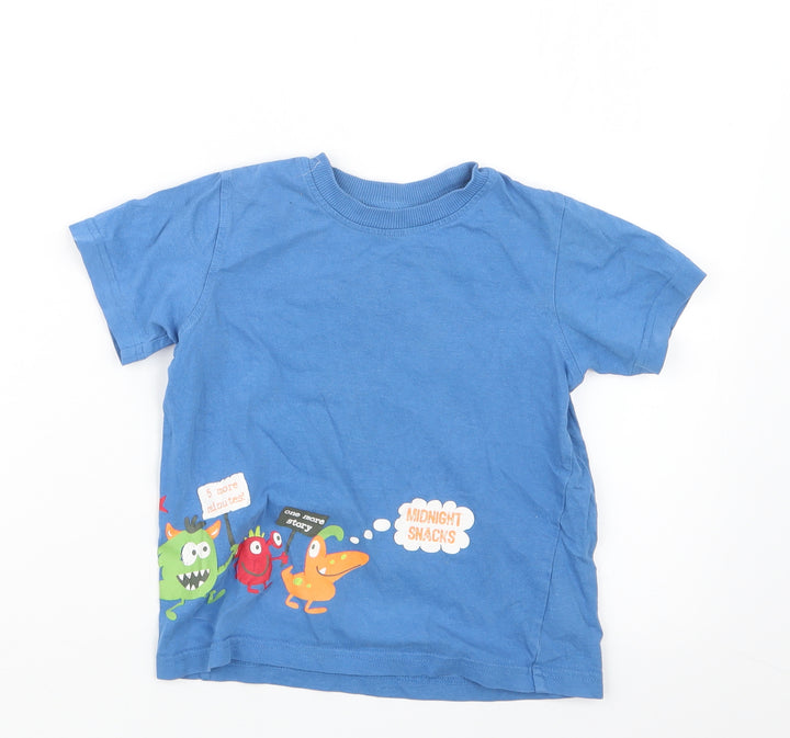 NEXT Boys Blue Geometric Pyjama Top Size 3-4 Years