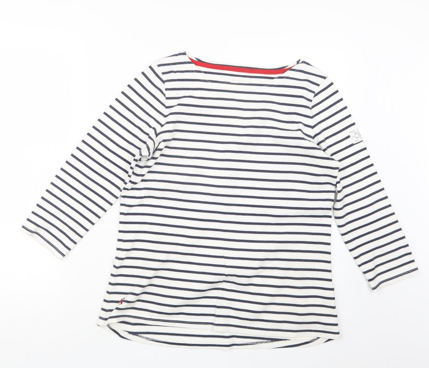 Joules Womens Blue Striped  Pullover Jumper Size 12