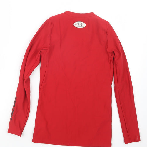 Under armour Boys Red   Basic T-Shirt Size L