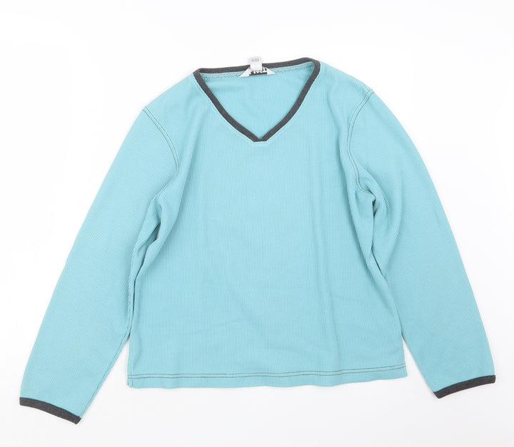 Blast Womens Blue Knit Pullover Jumper Size M