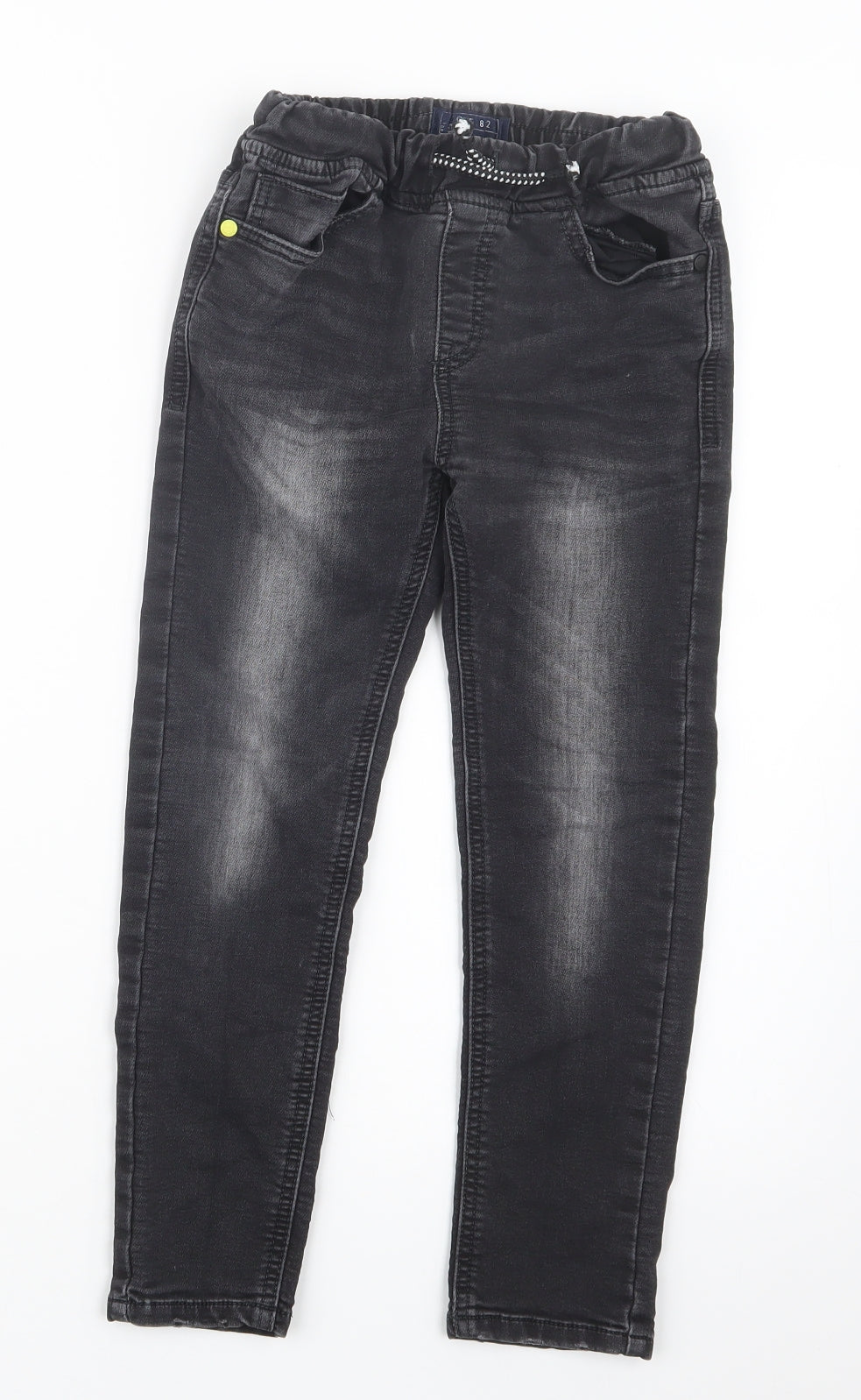 NEXT Boys Black  Denim Straight Jeans Size 7 Years