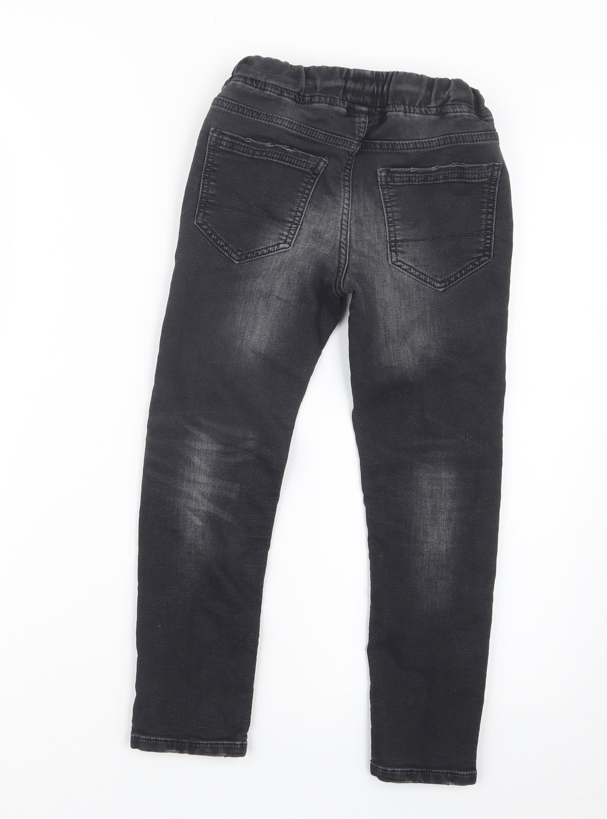 NEXT Boys Black  Denim Straight Jeans Size 7 Years