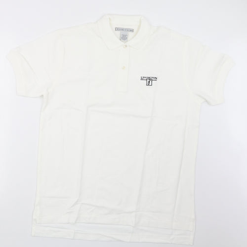 Izod Club Womens White   Basic Polo Size L