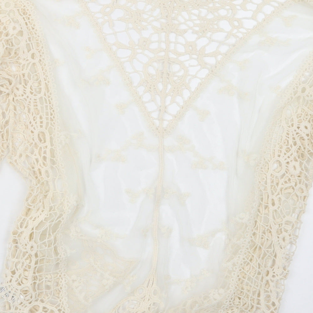 George Womens Beige   Cardigan Jumper Size 8