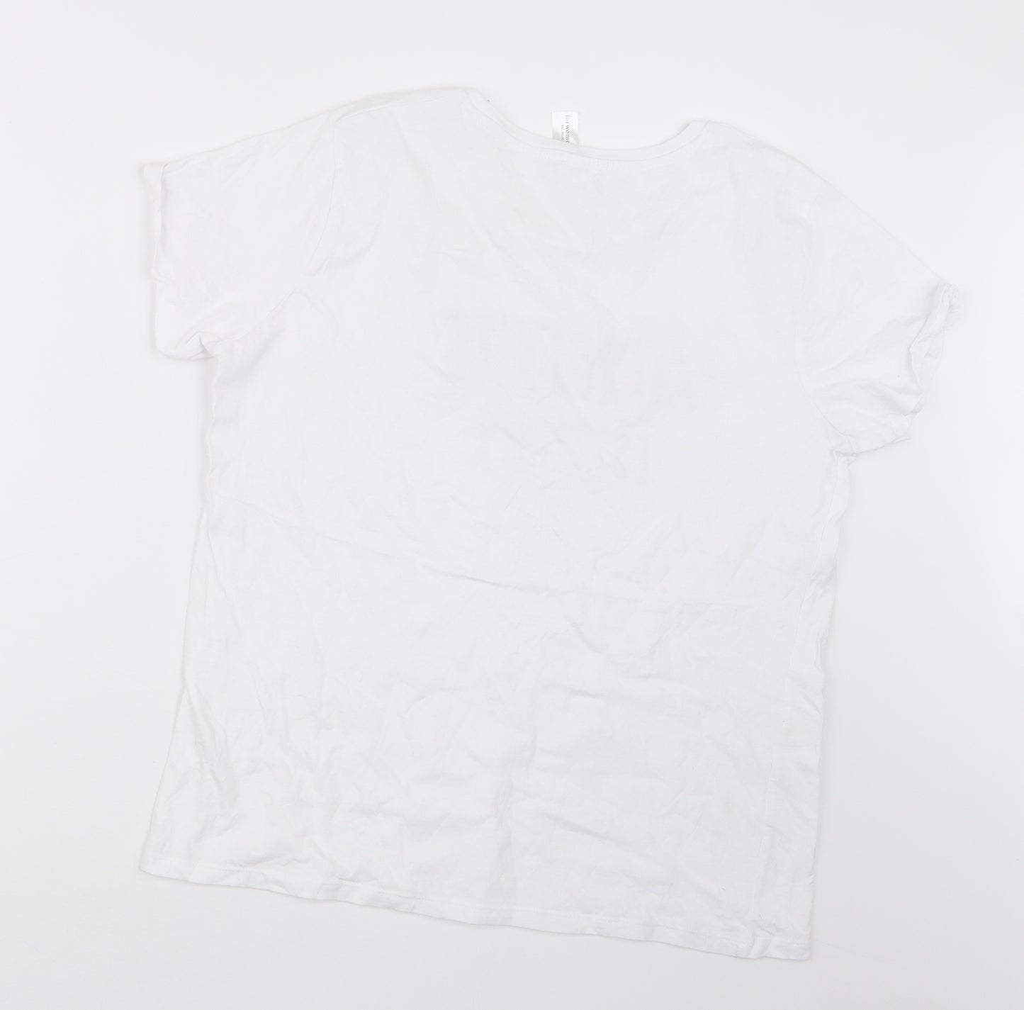BEC Womens White   Basic T-Shirt Size XL
