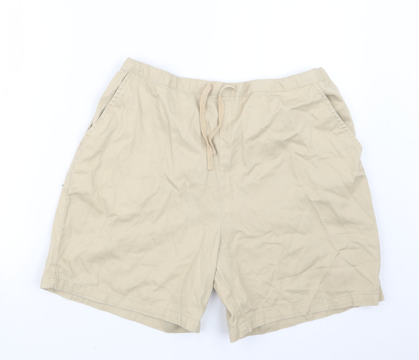 George Womens Beige   Boyfriend Shorts Size 16