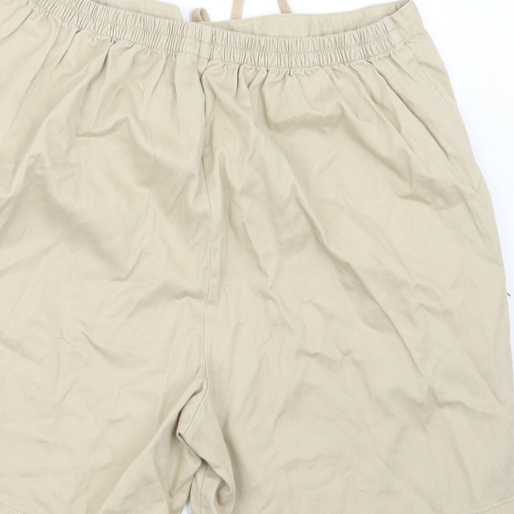 George Womens Beige   Boyfriend Shorts Size 16