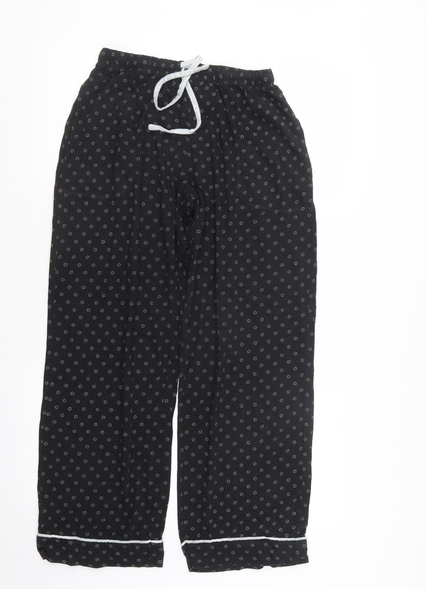 DKNY Womens Black Geometric  Capri Pyjama Set Size M
