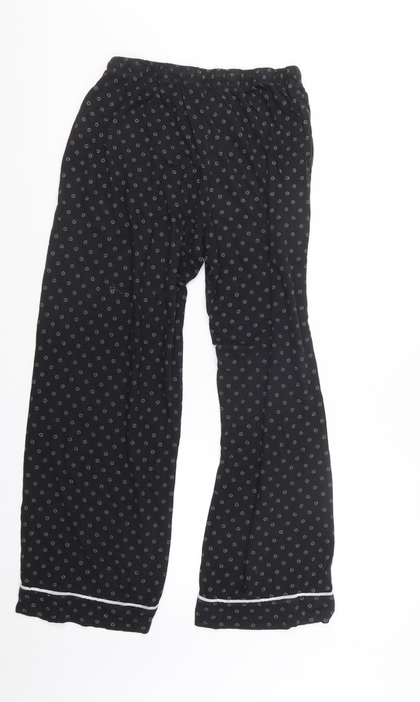 DKNY Womens Black Geometric  Capri Pyjama Set Size M