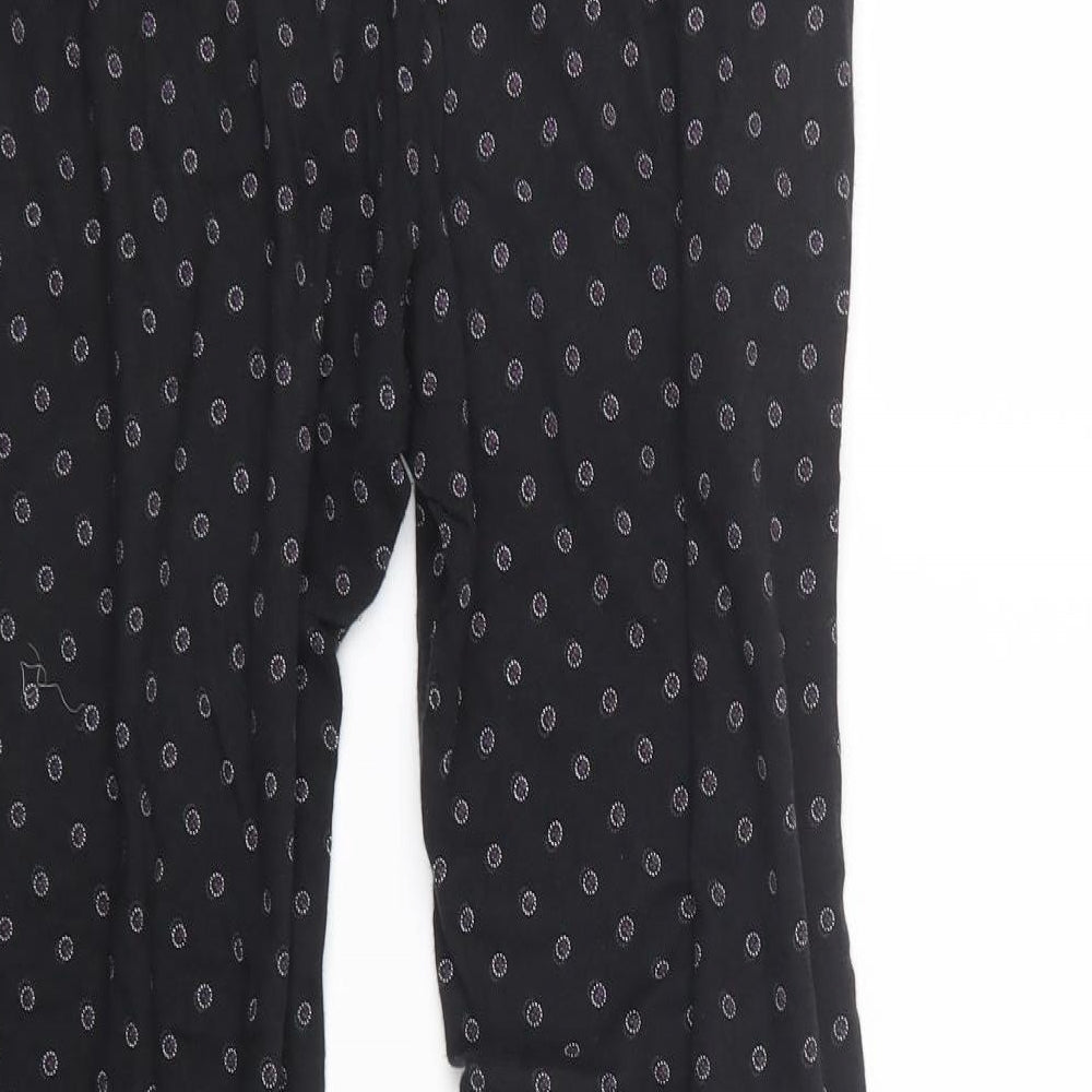 DKNY Womens Black Geometric  Capri Pyjama Set Size M