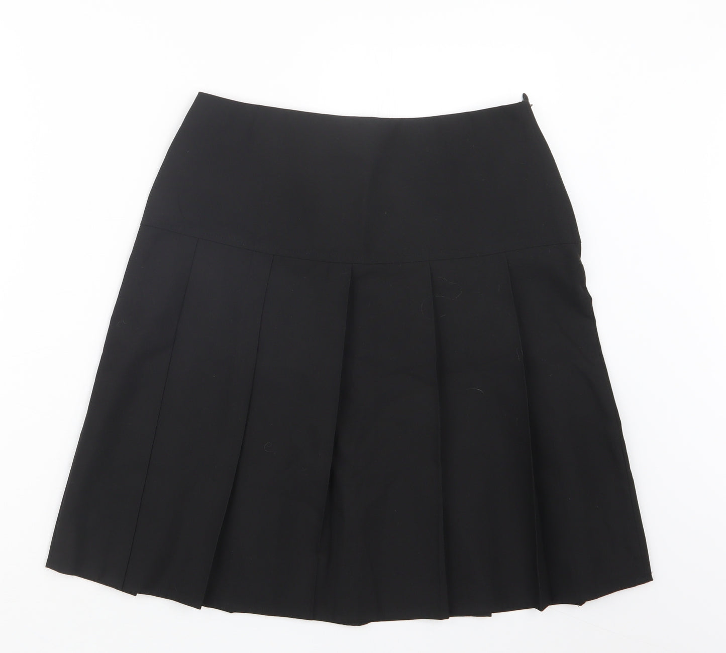 Marks and Spencer Girls Black   Pleated Skirt Size 13-14 Years
