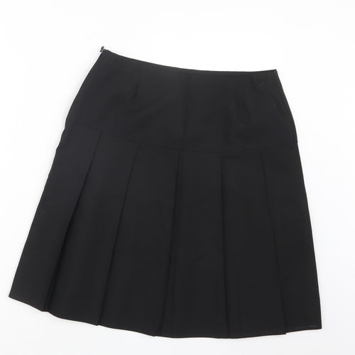 Marks and Spencer Girls Black   Pleated Skirt Size 13-14 Years