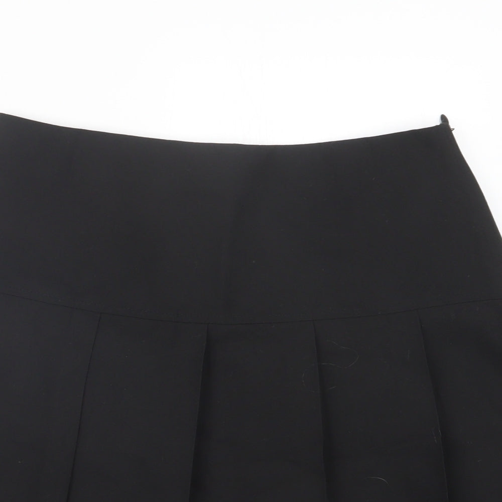 Marks and Spencer Girls Black   Pleated Skirt Size 13-14 Years