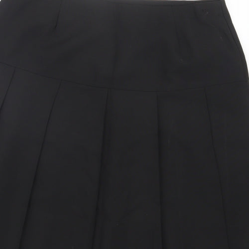 Marks and Spencer Girls Black   Pleated Skirt Size 13-14 Years