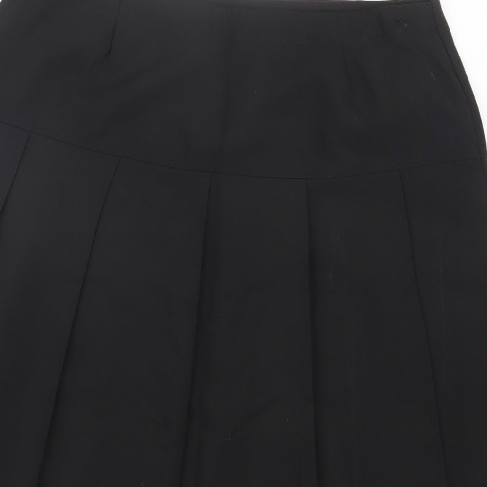 Marks and Spencer Girls Black   Pleated Skirt Size 13-14 Years