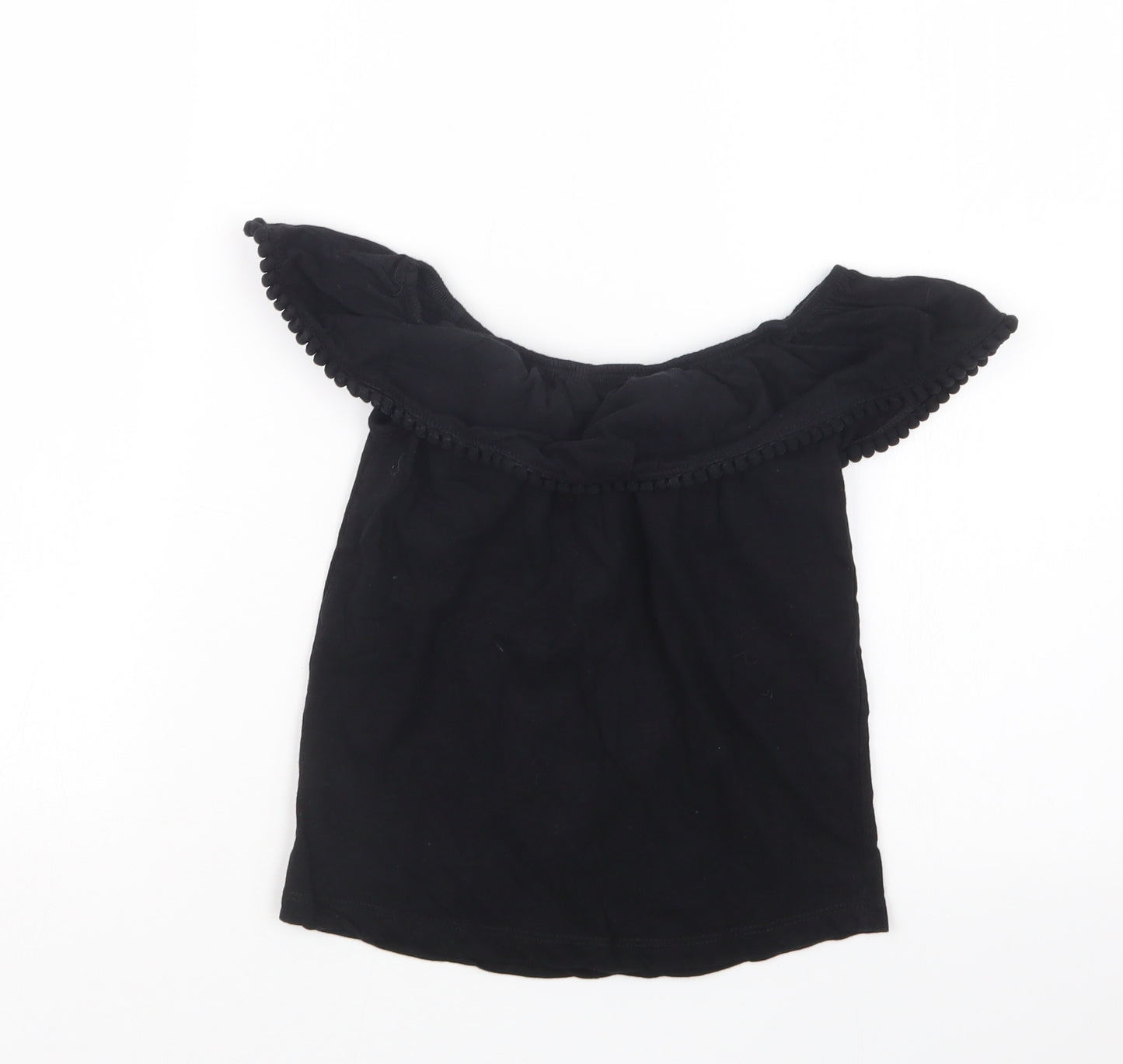 Primark Girls Black   Basic T-Shirt Size 9-10 Years
