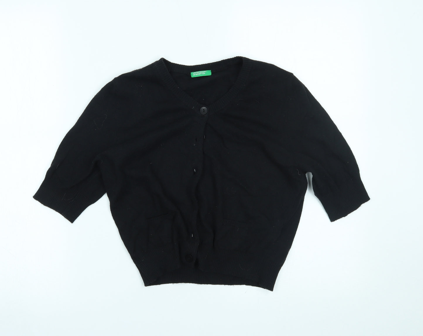 United Colors of Benetton Womens Black   Cardigan Jumper Size M