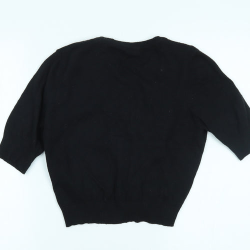 United Colors of Benetton Womens Black   Cardigan Jumper Size M