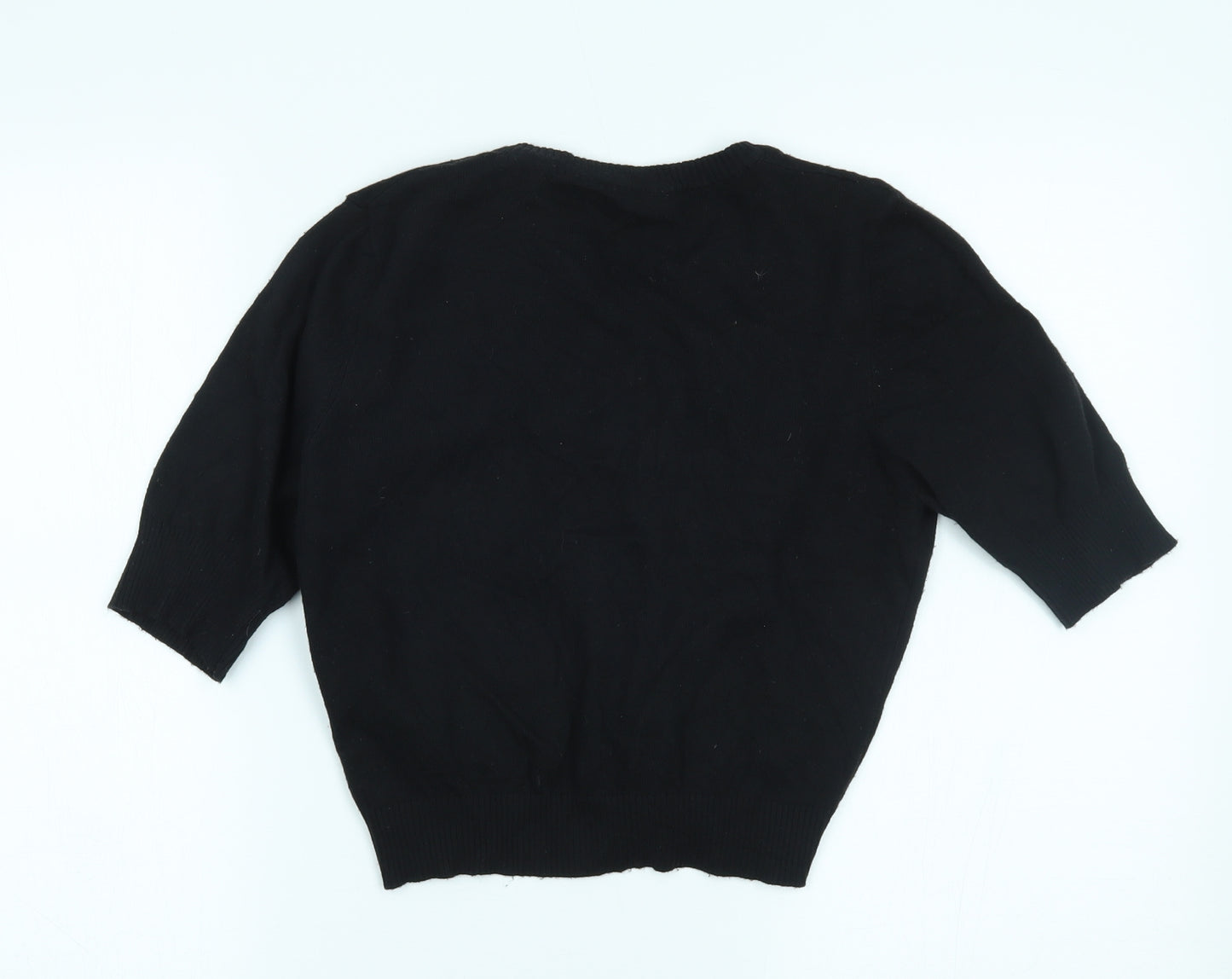United Colors of Benetton Womens Black   Cardigan Jumper Size M