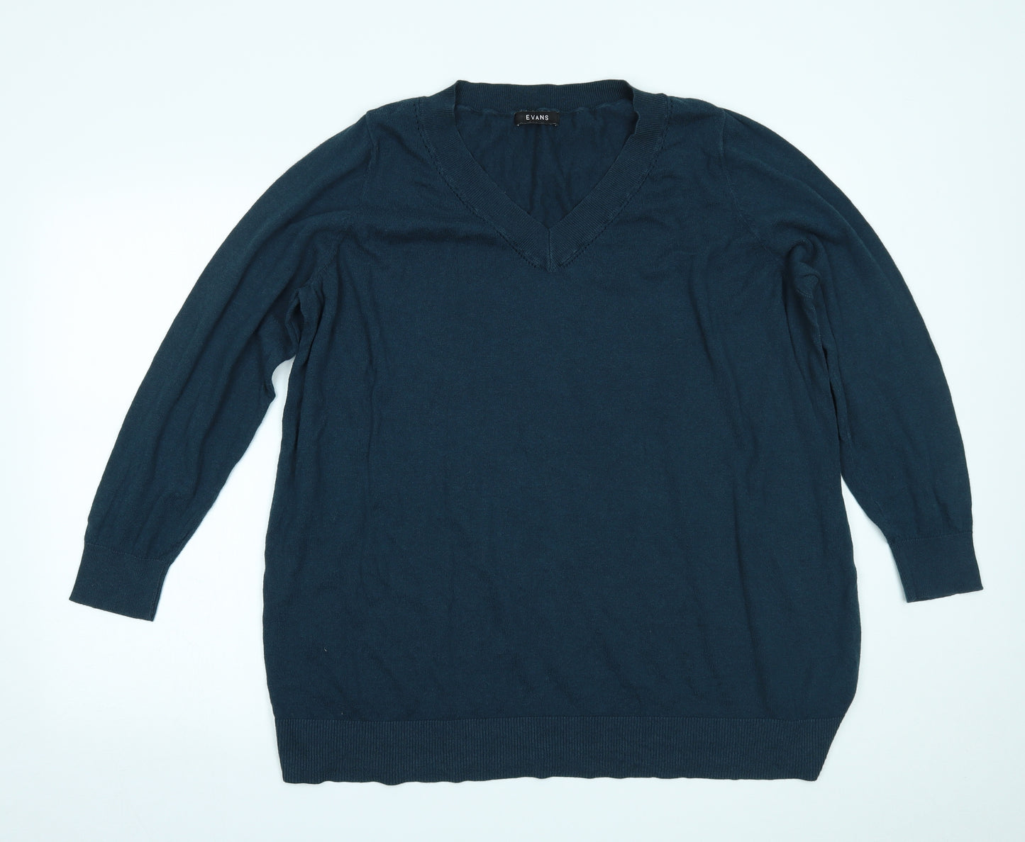 Evans Womens Blue   Pullover Jumper Size 24