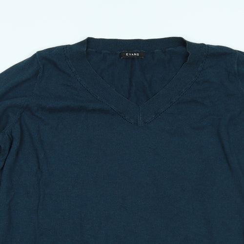 Evans Womens Blue   Pullover Jumper Size 24