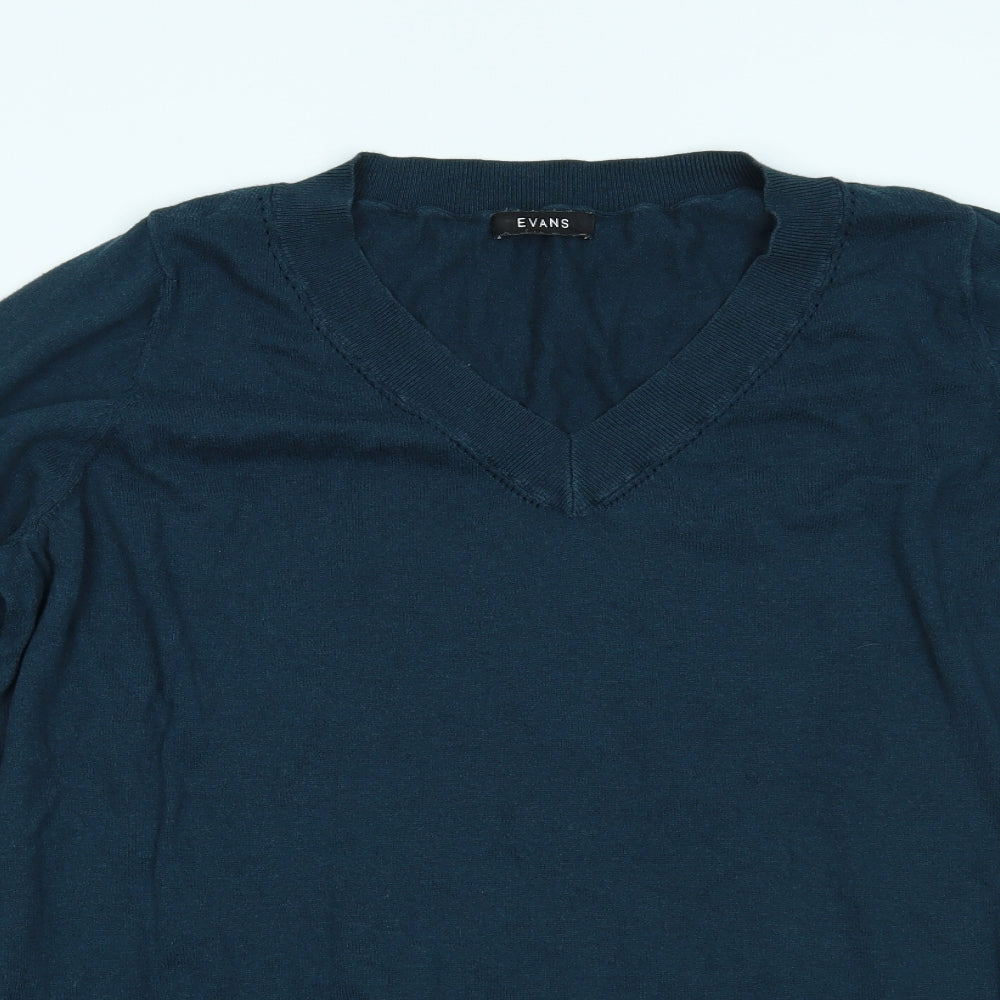 Evans Womens Blue   Pullover Jumper Size 24