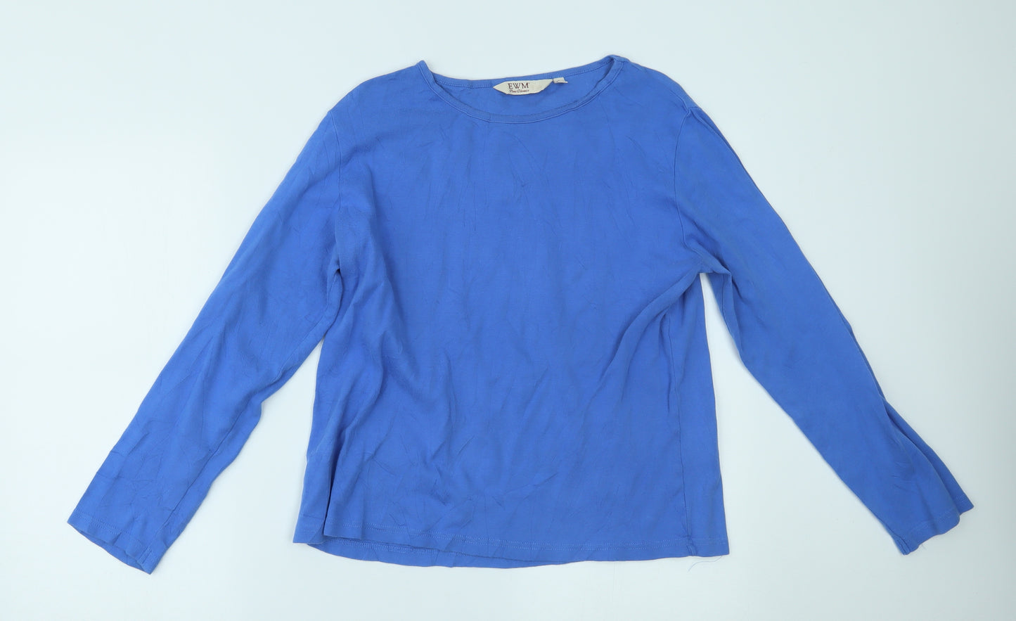 EWM Womens Blue   Basic T-Shirt Size L