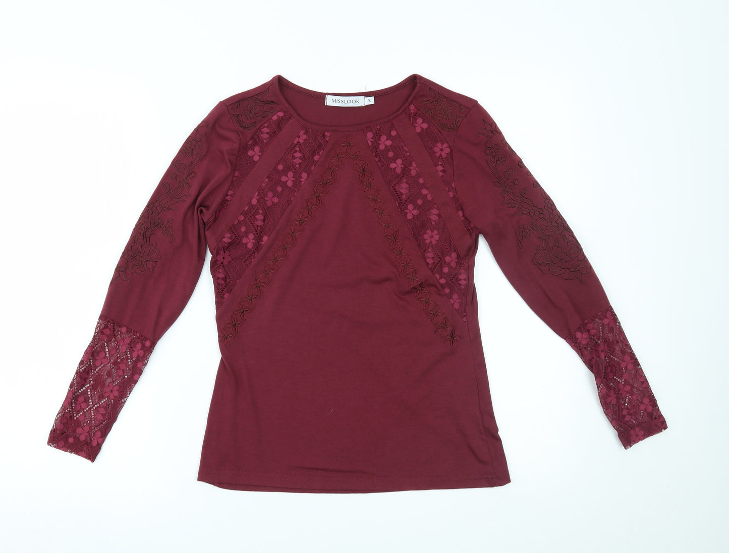 MissLook Womens Red   Basic Blouse Size S