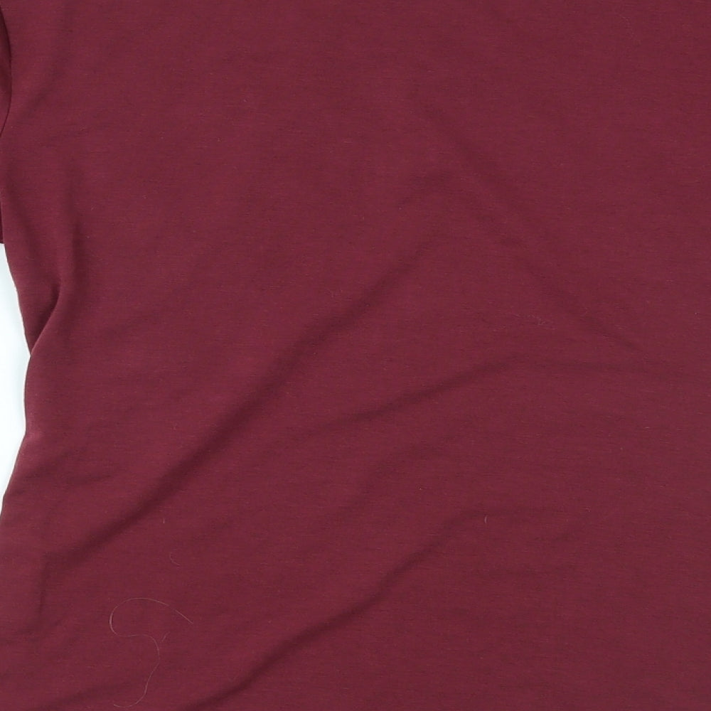 MissLook Womens Red   Basic Blouse Size S