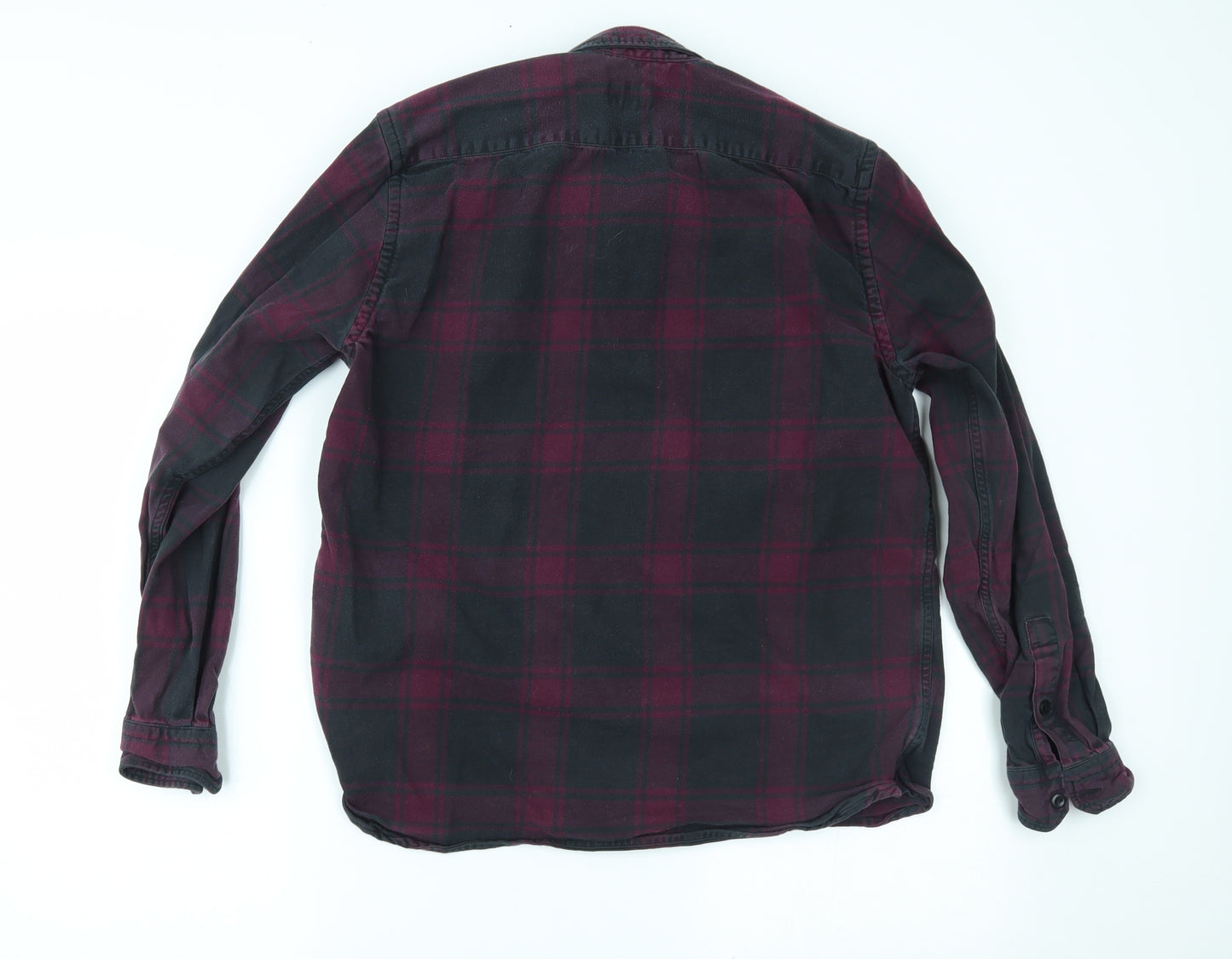 Levi's Mens Purple Plaid   Button-Up Size L