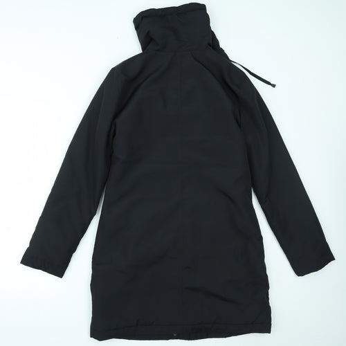 Chillytime Womens Black   Overcoat Coat Size 10