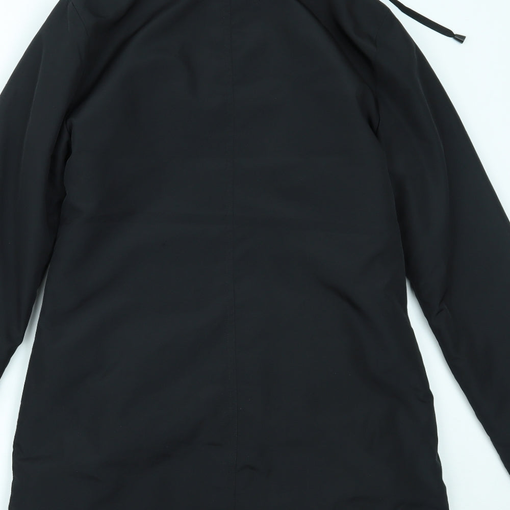 Chillytime Womens Black   Overcoat Coat Size 10