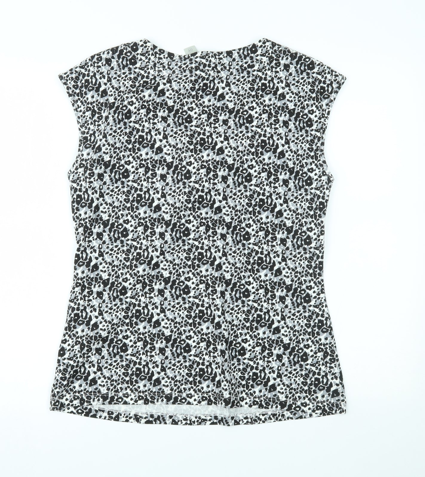 NEXT Womens Grey Animal Print  Basic Blouse Size 14