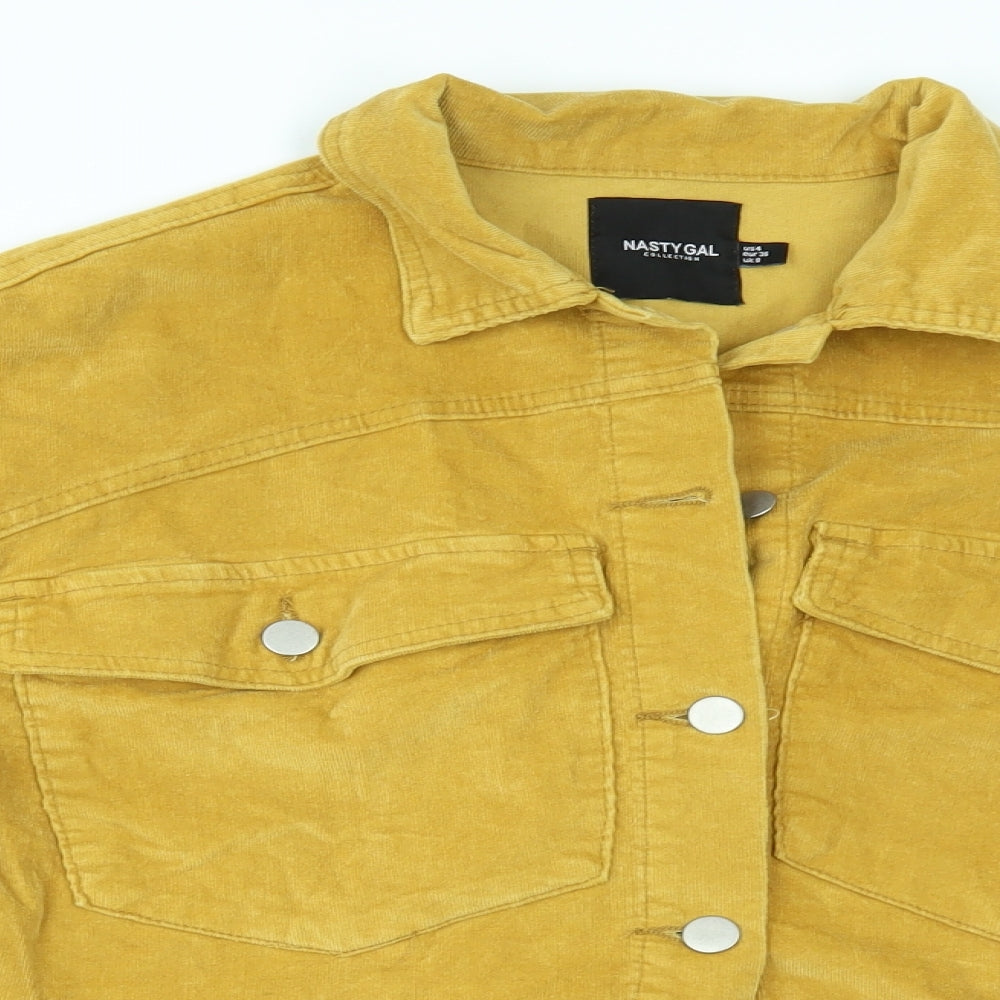Nasty Gal Womens Yellow   Jacket  Size 8