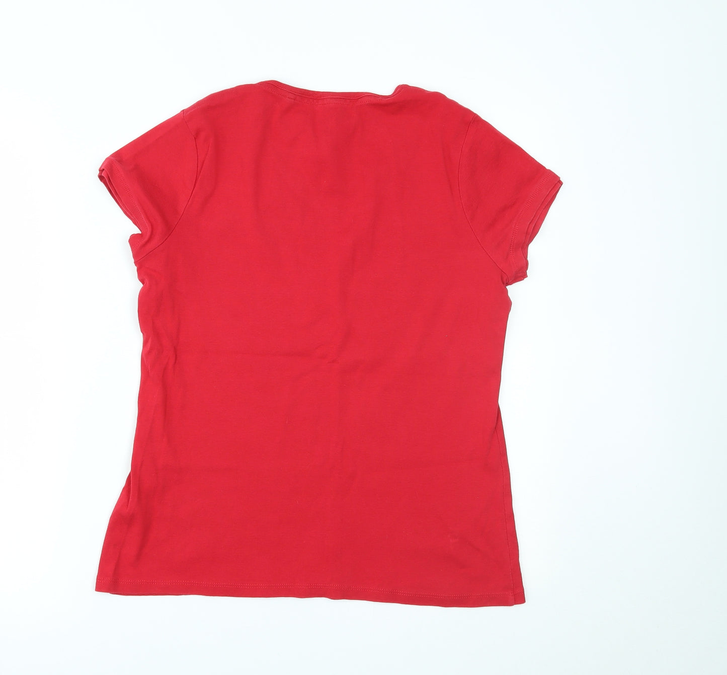 TU Womens Red   Basic T-Shirt Size 16
