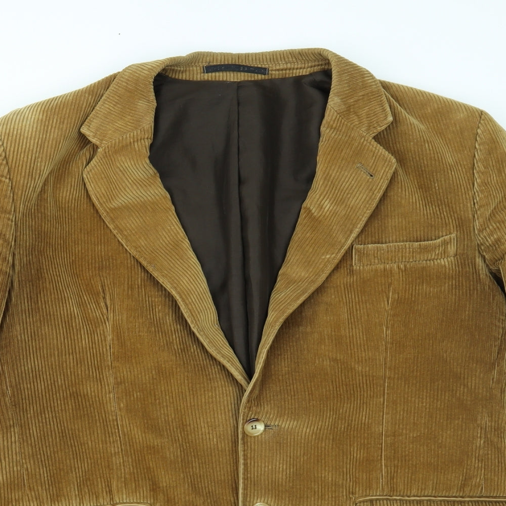 Preworn Mens Beige   Jacket Suit Jacket Size 42