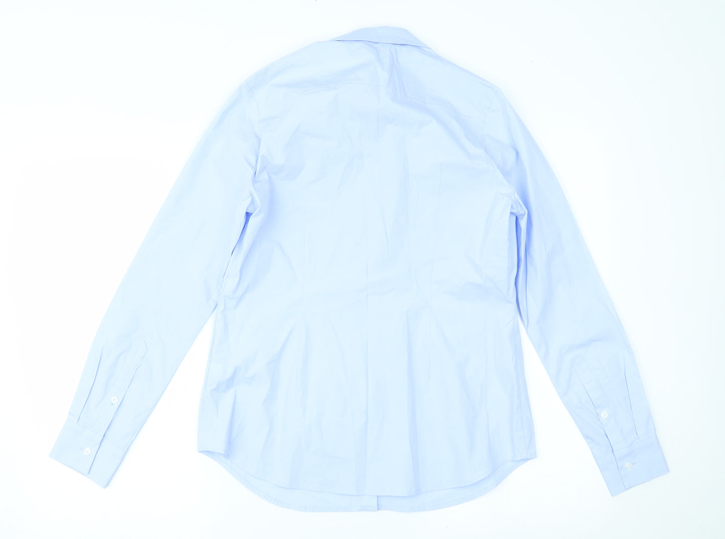 Marks and Spencer Womens Blue   Basic Button-Up Size 10