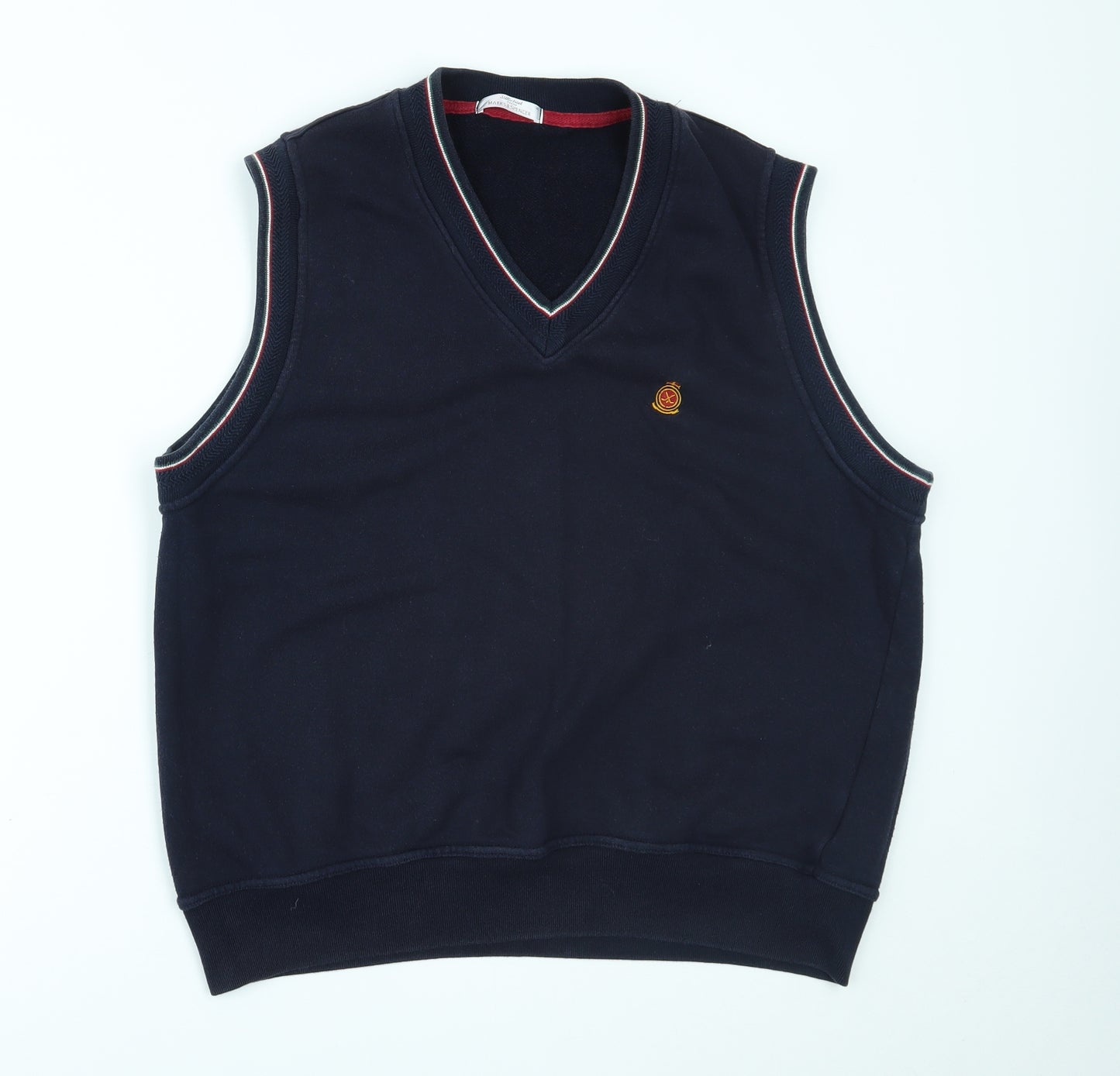 Marks and Spencer Mens Blue   Vest Jumper Size M