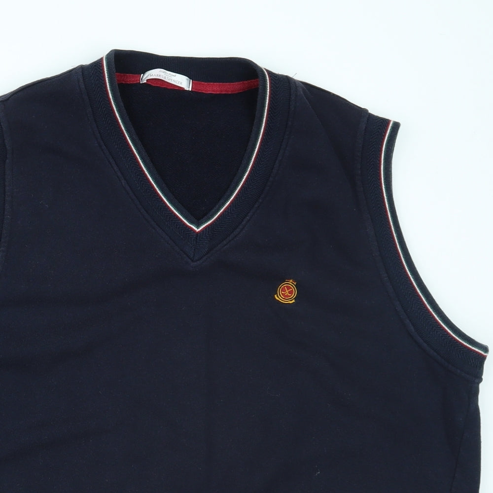 Marks and Spencer Mens Blue   Vest Jumper Size M