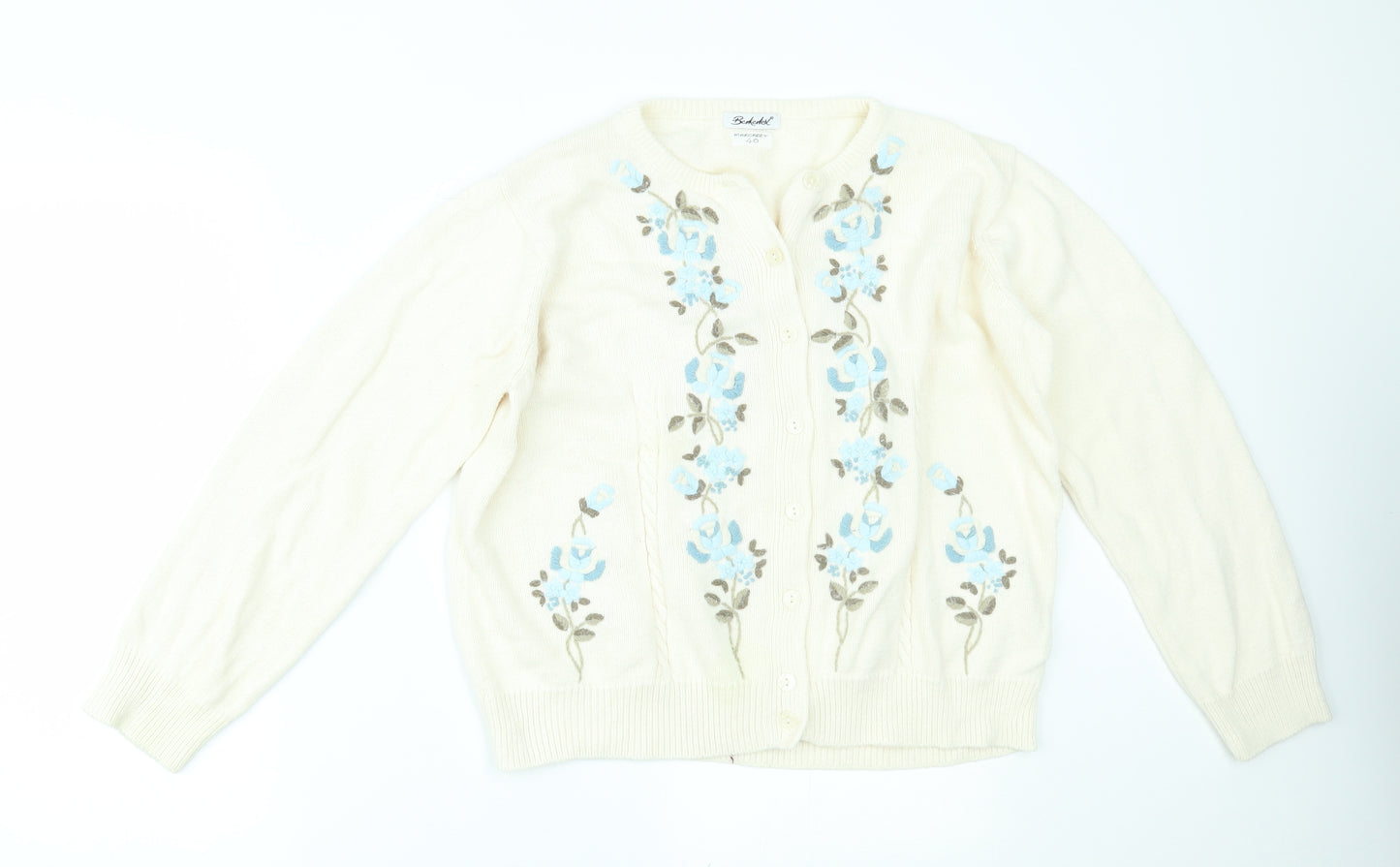 Berkertex Womens Ivory   Cardigan Jumper Size 20