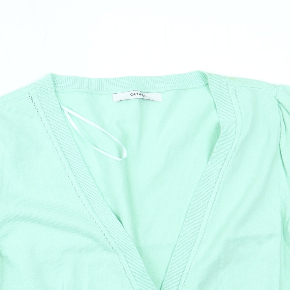George Womens Green   Cardigan Jumper Size 10