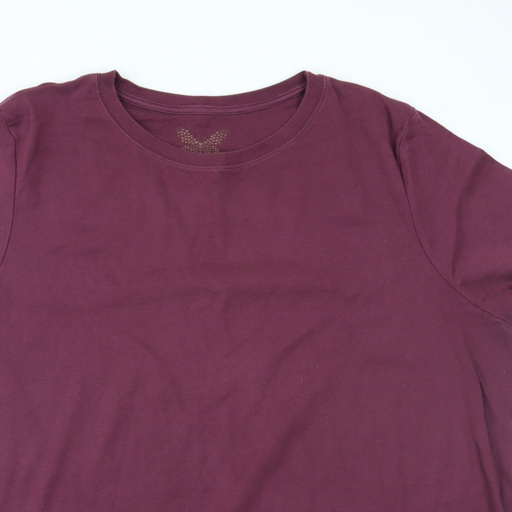 Evans Womens Purple   Basic T-Shirt Size 24
