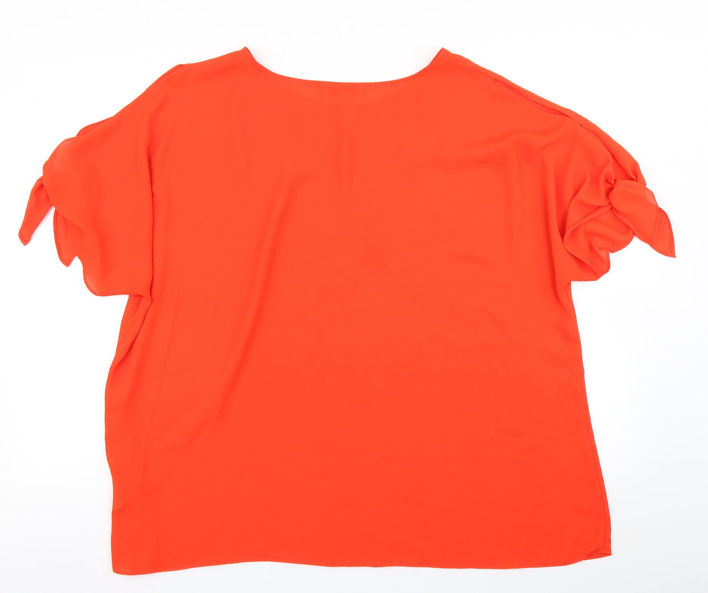 Peacocks Womens Orange   Basic Blouse Size 20  - cold shoulder