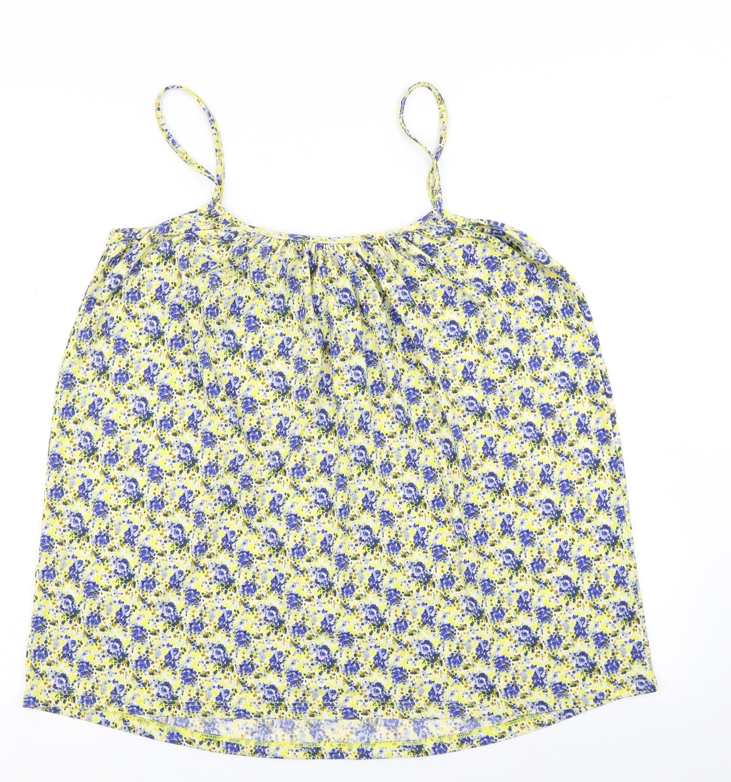 Definitions Womens Yellow Floral  Camisole Blouse Size 14