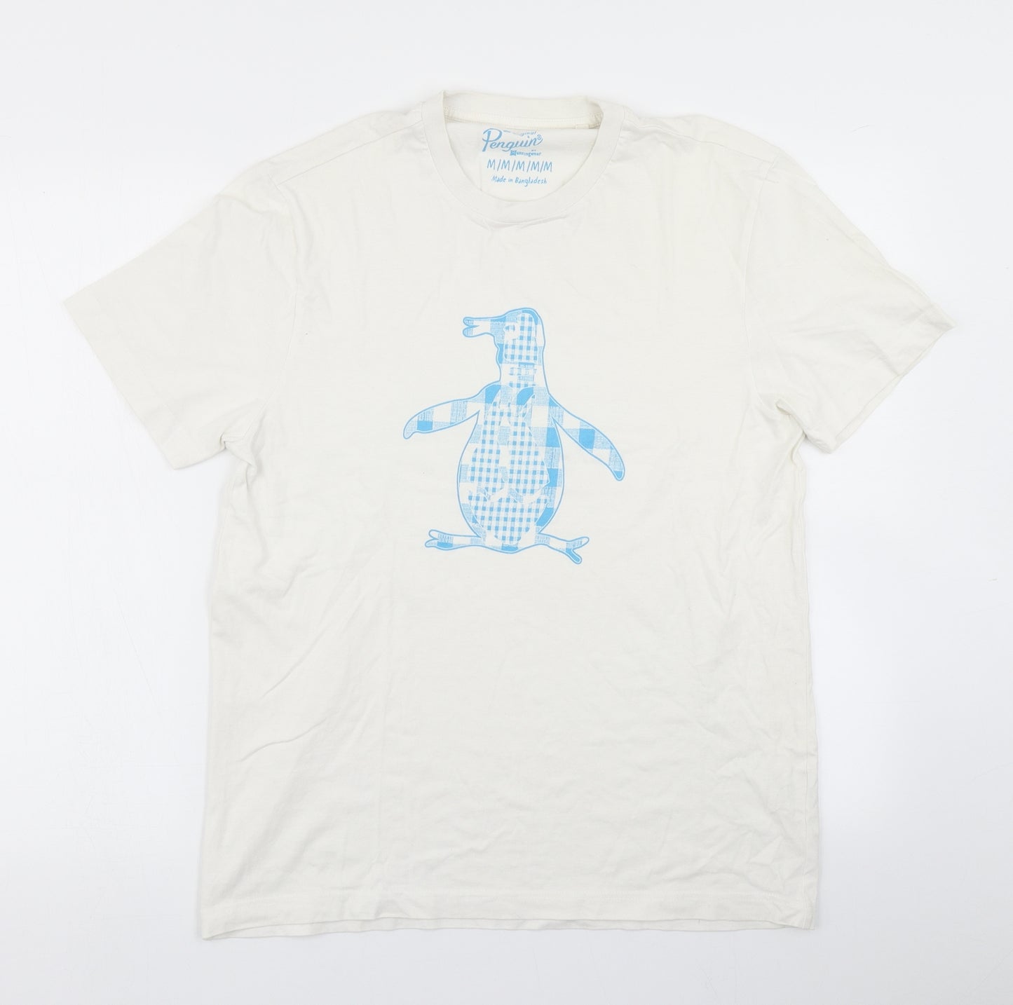 Penguin Mens White    T-Shirt Size M