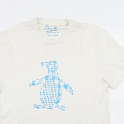 Penguin Mens White    T-Shirt Size M