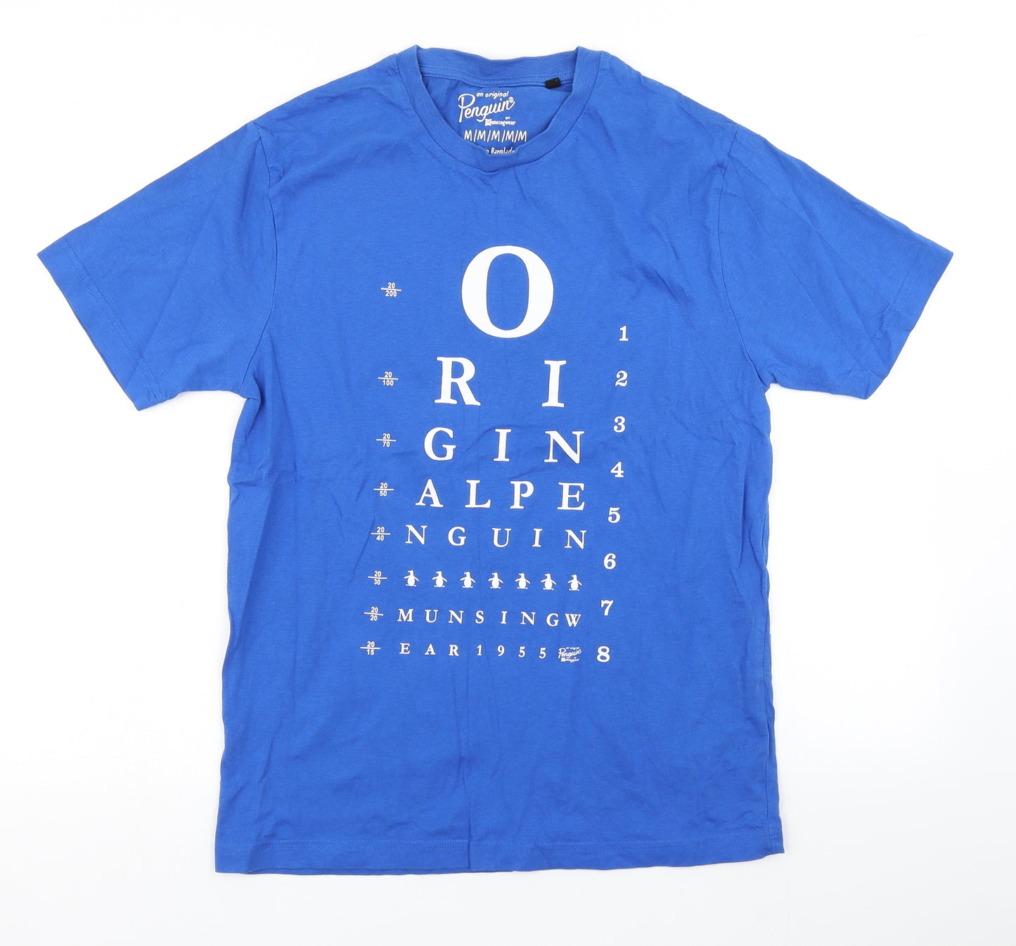Penguin Mens Blue    T-Shirt Size M