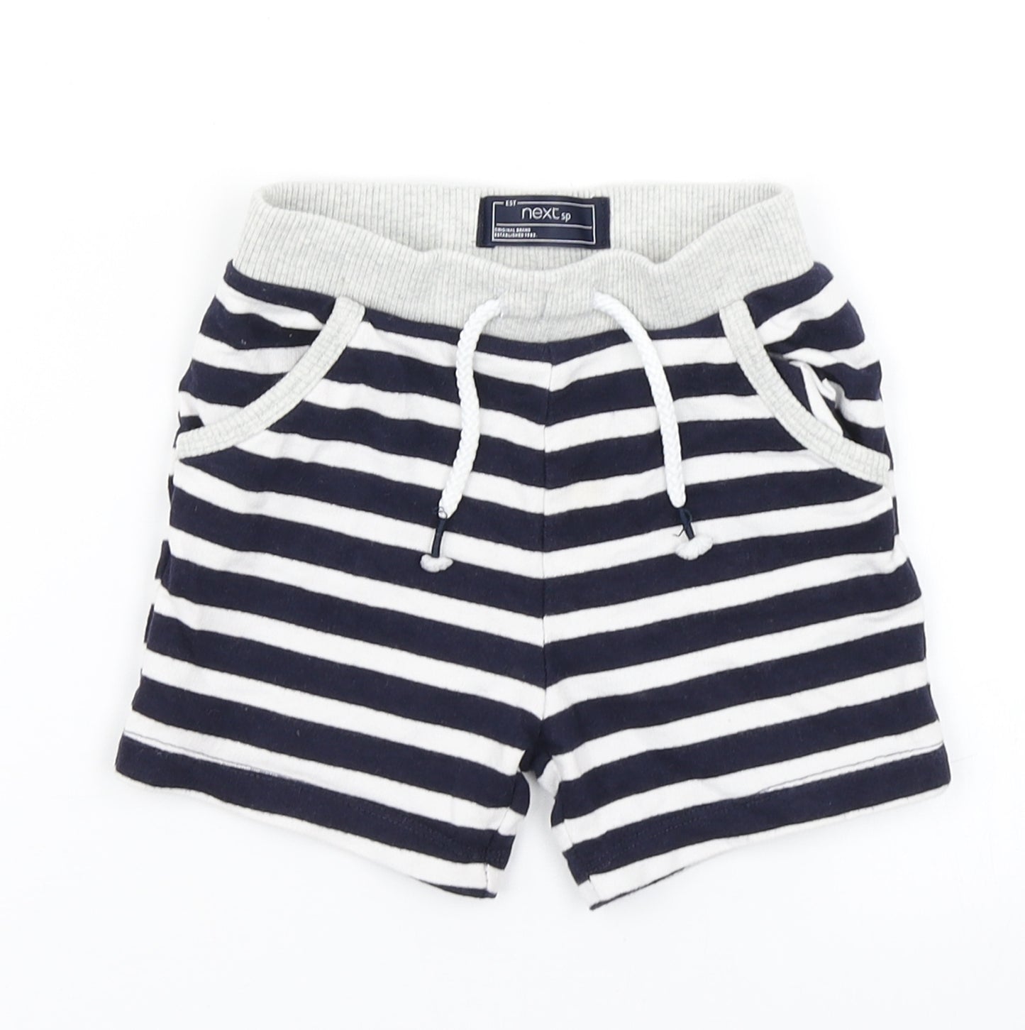 NEXT Baby Blue Striped  Cropped Trousers Size 12-18 Months