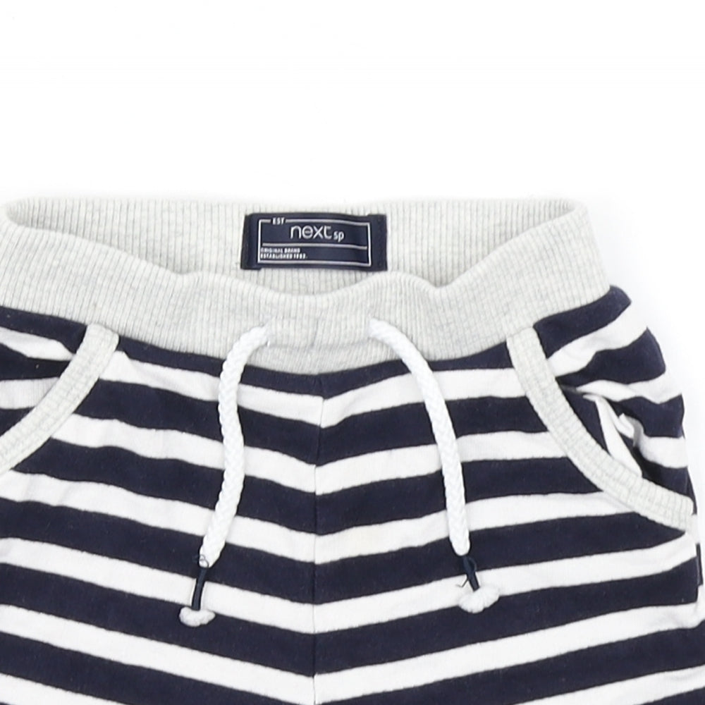 NEXT Baby Blue Striped  Cropped Trousers Size 12-18 Months